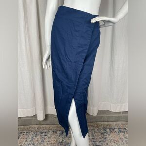 Uniqlo x Jil Sander +J Skirt Women 2 Navy Utility Midi Skirt